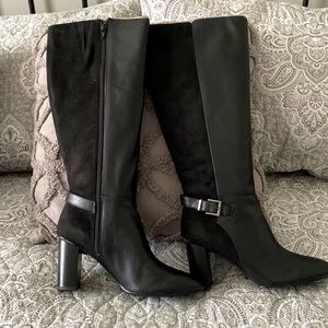 Bandolino Black  leather Billy’s  boots size 9.5M